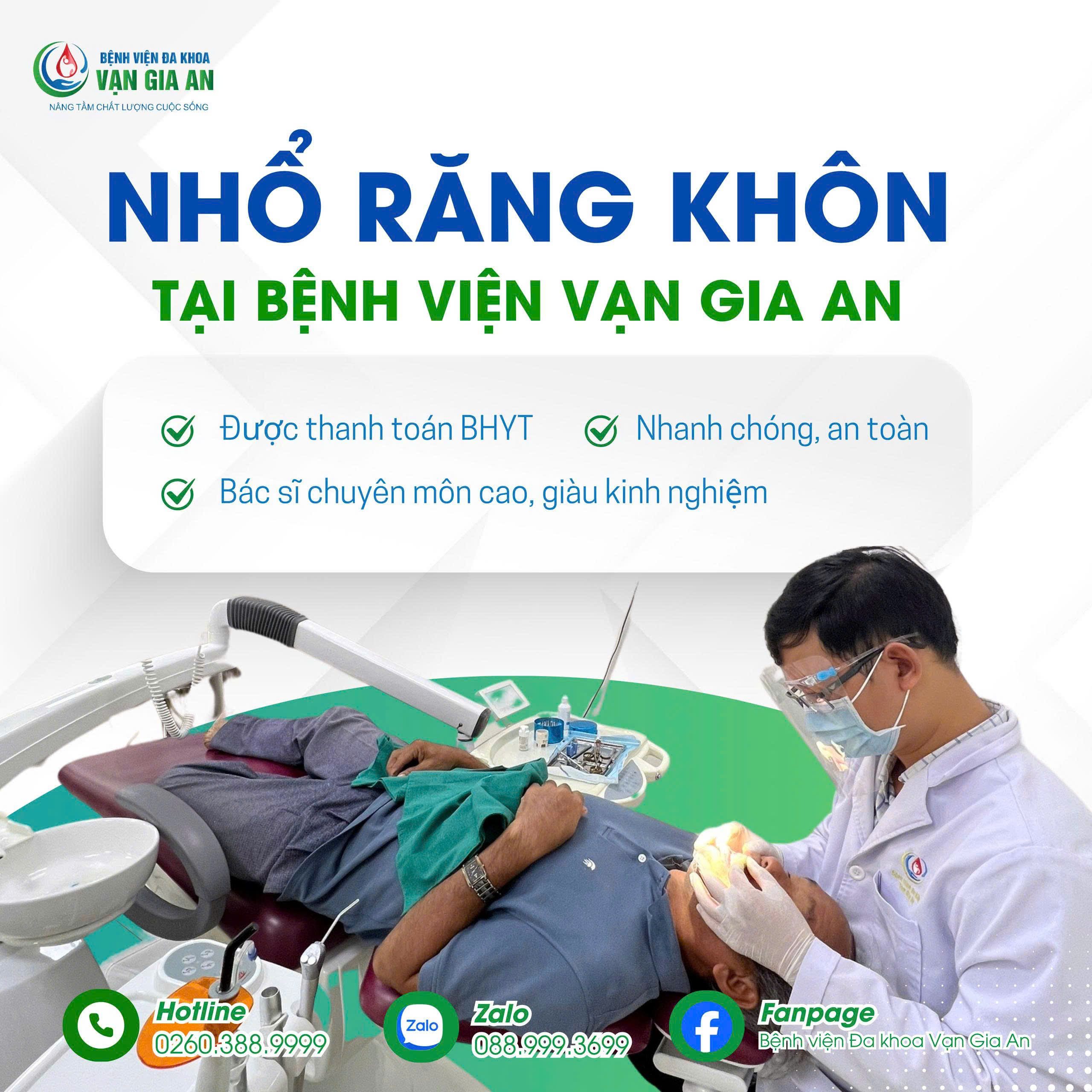 Bác sĩ nhổ răng khôn an toàn tại Bệnh viện Đa khoa Vạn Gia An