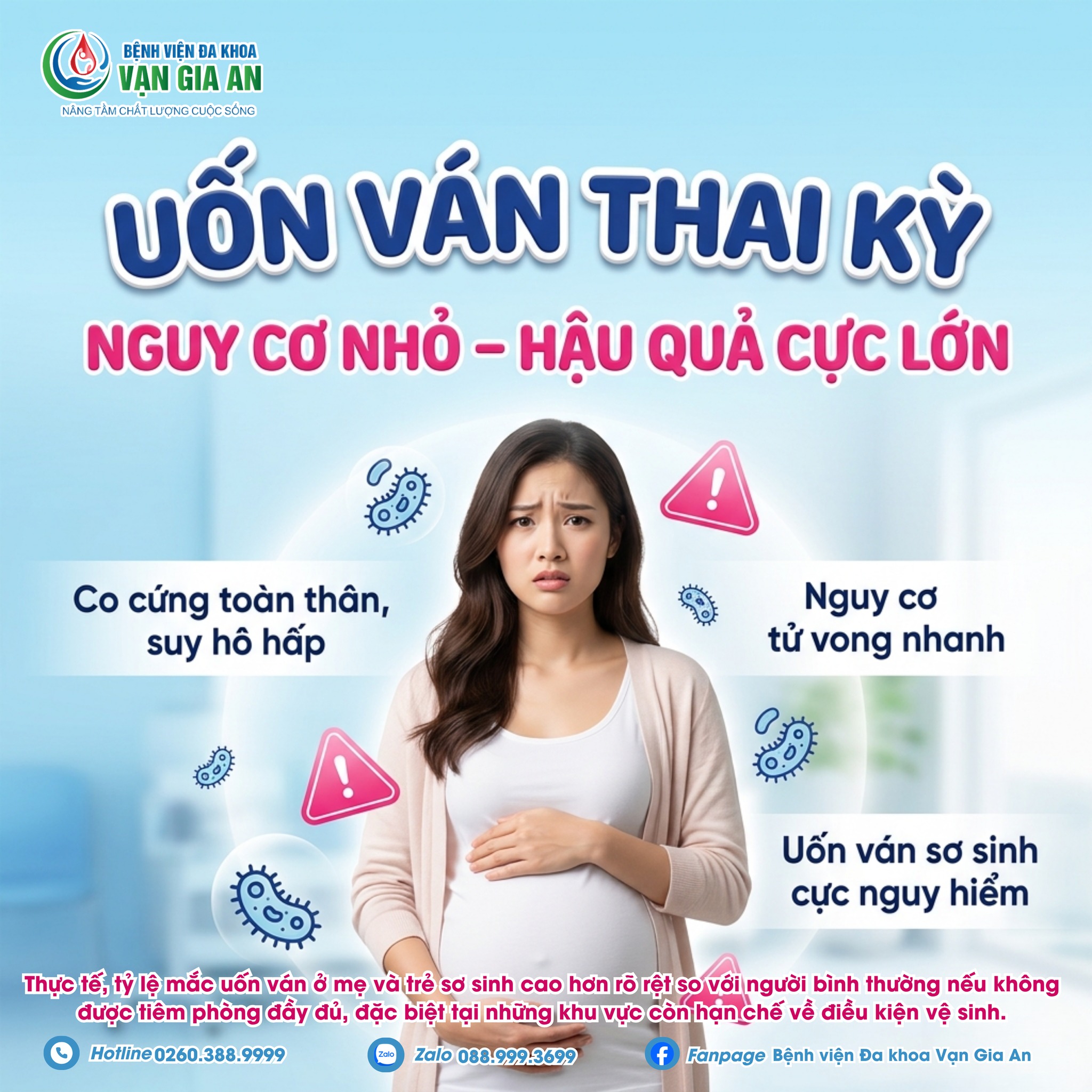 Bác sĩ tư vấn tiêm uốn ván cho bà bầu tại Bệnh viện Vạn Gia An