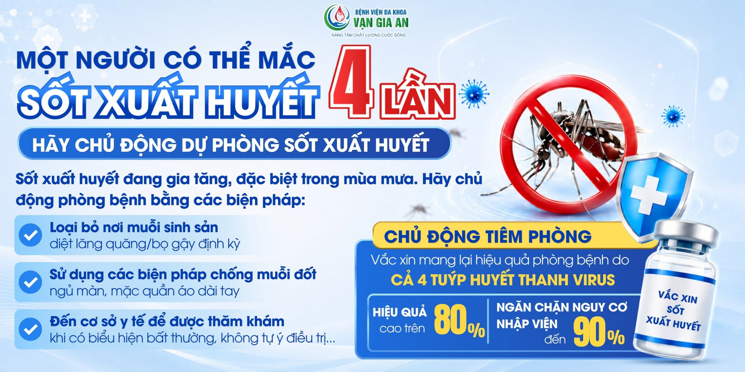 Quy trình tiêm vắc xin sốt xuất huyết an toàn tại Bệnh viện Đa khoa Vạn Gia An Kon Tum