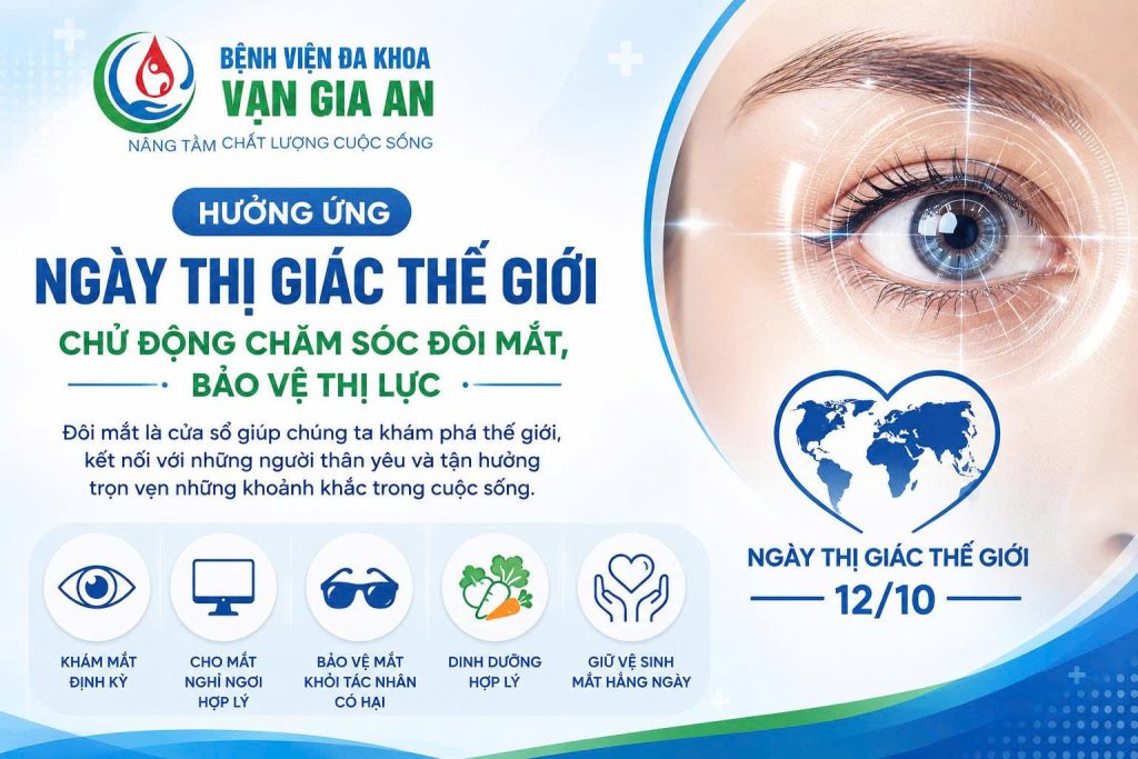 HƯỞNG ỨNG NGÀY THỊ GIÁC THẾ GIỚI: CHỦ ĐỘNG CHĂM SÓC ĐÔI MẮT, BẢO VỆ THỊ LỰC